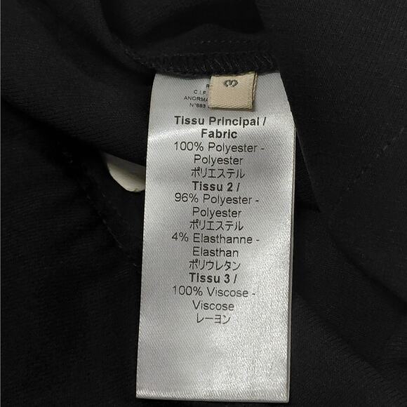 $245 NWT Cotélac Women’s Black Wide Leg Cropped Pants Size 3 US Large Minimalist - Picture 11 of 15